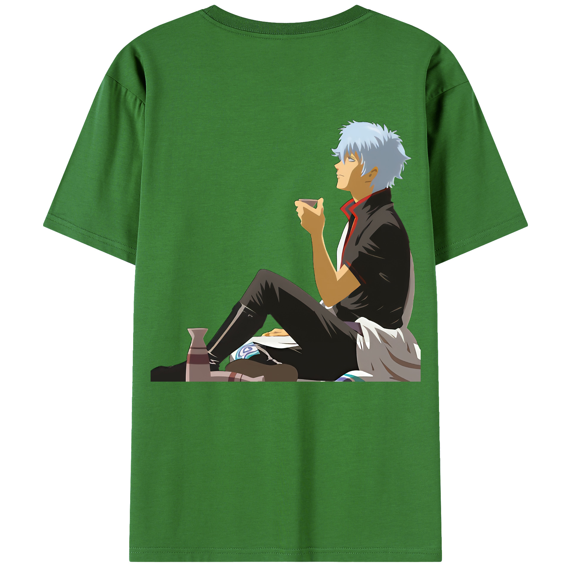 （画像用） ぎんたま 坂田銀時（さかたぎんとき） 神楽 志村新八（しむら しんぱち） GINTAMA Sakata Gintoki Kagura Shimura Shinpachi レディース半袖Tシャツ(バックプリント)